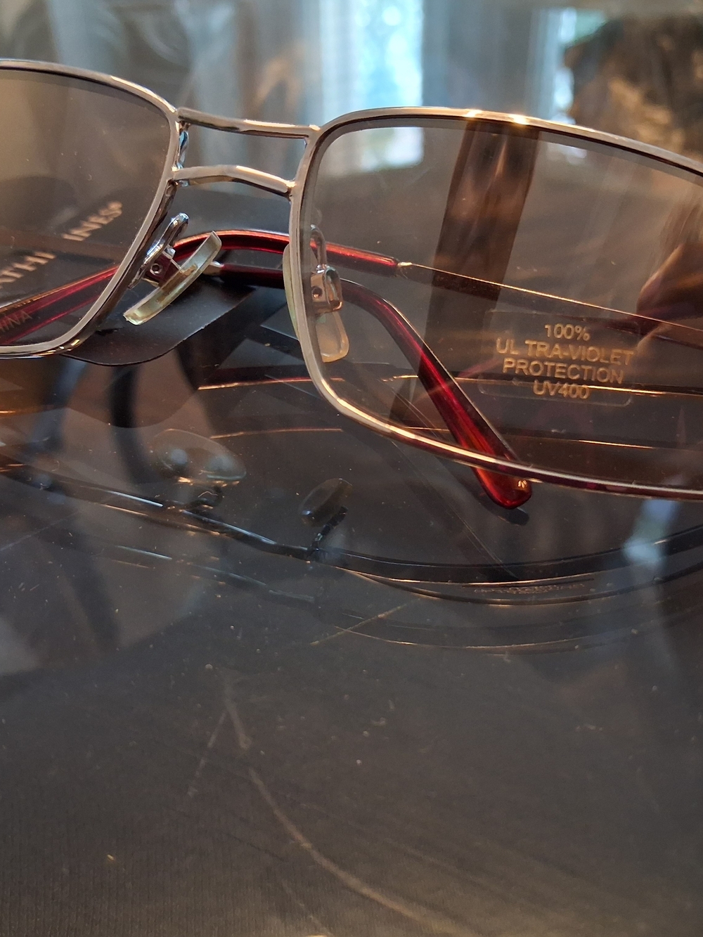 Catherine's Silver Frame Sunglasses with Brown Lenses - Picture 3 of 4